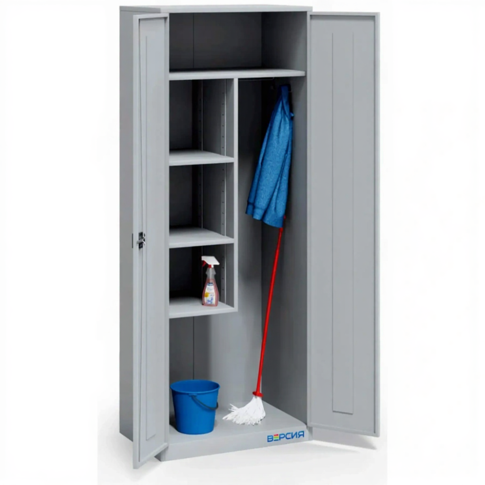 Шкаф хозяйственный с ригельным замком ШУН-900-500-4П