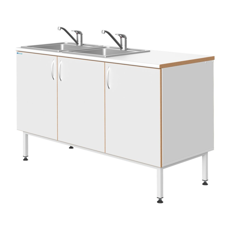 Мойка СОВЛАБ 1500 НЖ-2, двойная