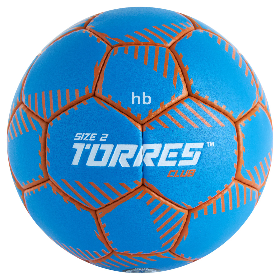 Мяч гандбольный TORRES Club, Размер 2, Цвет Синий