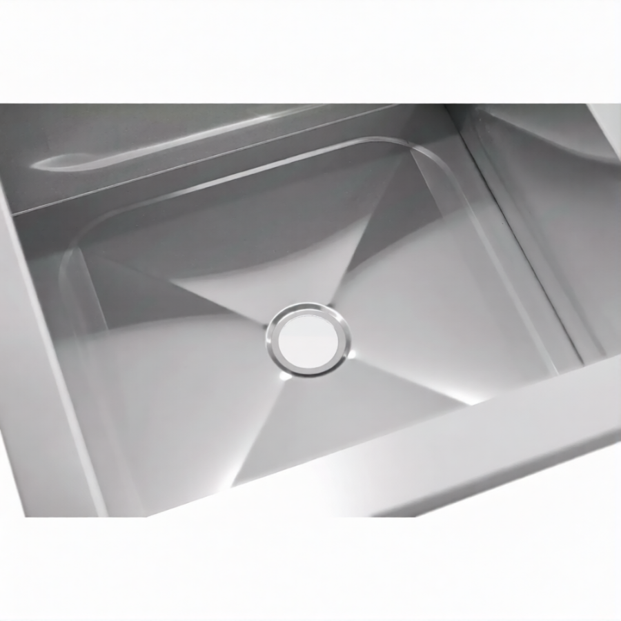 Ванна моечная ВМСн 530/3  3 м/о 430х430х300 (полка с 2-мя отв., борт; ножка угл.)