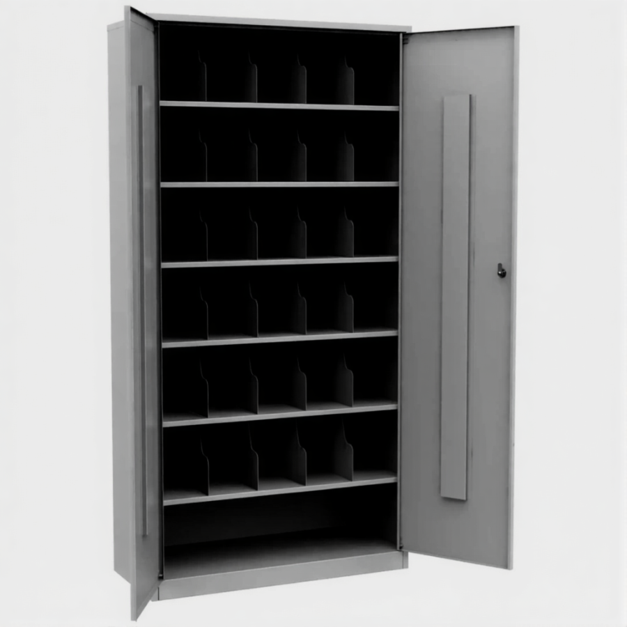 Шкаф для 31 противогаза ХПГ-31, с двумя дверьми (1730х870х380)