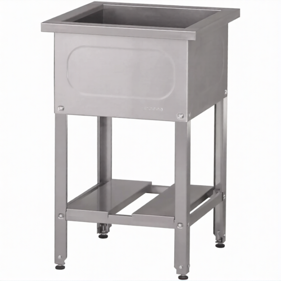 Ванна моечная ВМСн 530/3  3 м/о 430х430х300 (полка с 2-мя отв., борт; ножка угл.)