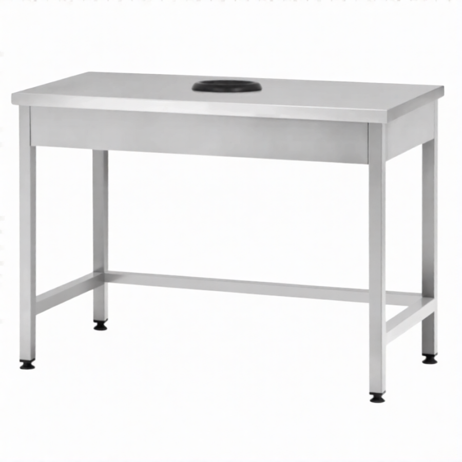 Стол производственный СПРп - 860х1500х600 «Profi Ral», сбор отходов (полка-обвязка)