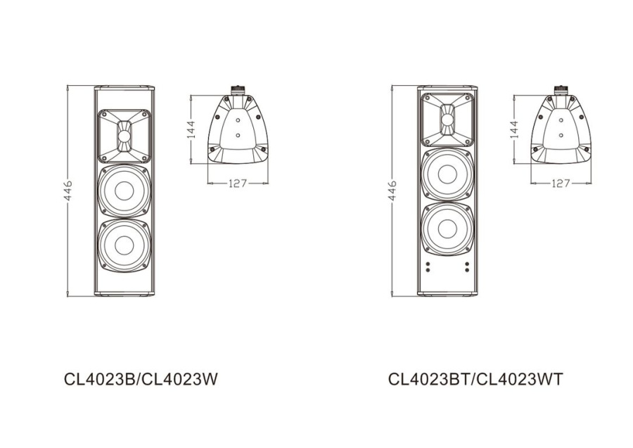 2-полосная акустическая система FDB CL4023WT