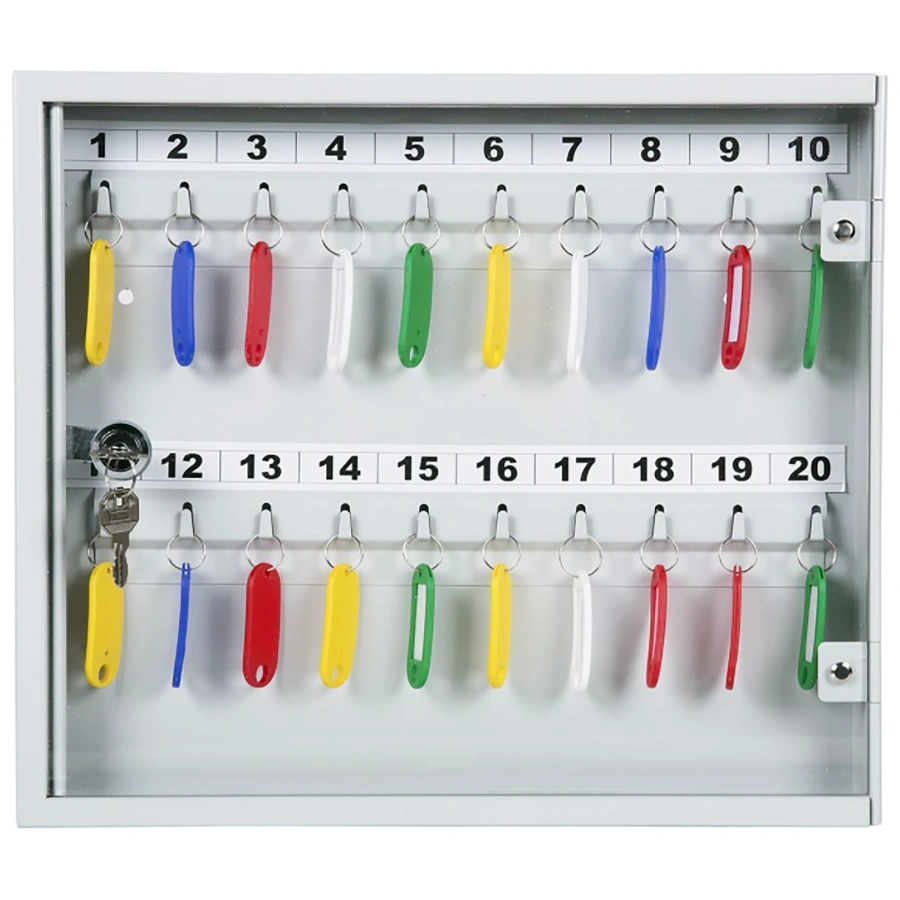 Ключница с прозрачной дверцей КЛС-20 (с брелками)